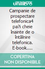 Campanie de prospectare telefonica4 pa?i cheie înainte de o întâlnire telefonica. E-book. Formato EPUB ebook di Noé Spies