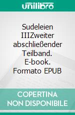 Sudeleien IIIZweiter abschließender Teilband. E-book. Formato EPUB ebook