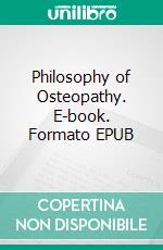 Philosophy of Osteopathy. E-book. Formato EPUB ebook