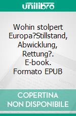 Wohin stolpert Europa?Stillstand, Abwicklung, Rettung?. E-book. Formato EPUB ebook di Johann Friederichs