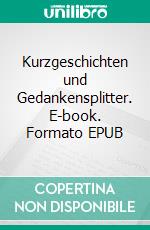 Kurzgeschichten und Gedankensplitter. E-book. Formato EPUB ebook di Hans Hottmann