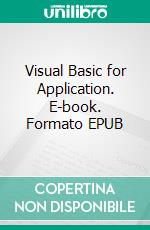 Visual Basic for Application. E-book. Formato EPUB