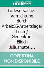 Todesursache - Vernichtung durch ArbeitSS-Arbeitslager Erich / Gedenkort Ellrich Juliushütte. E-book. Formato EPUB ebook