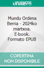 Mundu Ordena Berria - 2024ko martxoa. E-book. Formato EPUB ebook
