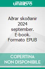 Aðrar skoðanir 2024 september. E-book. Formato EPUB ebook