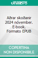 Aðrar skoðanir 2024 nóvember. E-book. Formato EPUB ebook