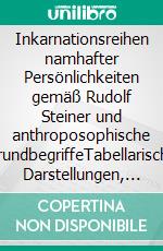 Inkarnationsreihen namhafter Persönlichkeiten gemäß Rudolf Steiner und anthroposophische GrundbegriffeTabellarische Darstellungen, Übersichten und Zusammenhänge. E-book. Formato EPUB ebook