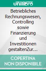 Betriebliches Rechnungswesen, Controlling sowie Finanzierung und Investitionen gestaltenZur Vorbereitung &quot;Geprüfte/r kaufmännische/r Fachwirt/in nach der Handwerksordnung. E-book. Formato EPUB ebook