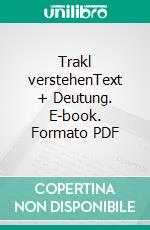 Trakl verstehenText + Deutung. E-book. Formato PDF ebook