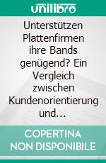 Unterstützen Plattenfirmen ihre Bands genügend? Ein Vergleich zwischen Kundenorientierung und Marktangebot. E-book. Formato PDF ebook