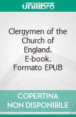 Clergymen of the Church of England. E-book. Formato EPUB ebook di Anthony Trollope