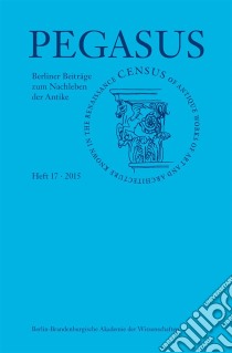 Pegasus / Pegasus 17Berliner Beiträge zum Nachleben der Antike. E-book. Formato PDF ebook di Horst Bredekamp