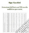 Estrazioni del Lotto nel XX secolo suddivise per ruote. E-book. Formato PDF ebook di Ugo Cecchini