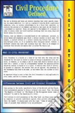 Civil Procedure (Blokehead Easy Study Guide). E-book. Formato Mobipocket