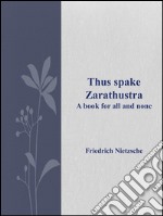 Thus spake Zarathustra. E-book. Formato EPUB ebook