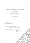 A multiple angle expansion for the tangent. E-book. Formato EPUB ebook