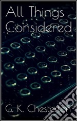 All things considered. E-book. Formato EPUB ebook