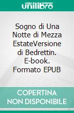 Sogno di Una Notte di Mezza EstateVersione di Bedrettin. E-book. Formato EPUB ebook di Bedrettin Simsek