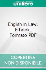 English in Law. E-book. Formato PDF ebook