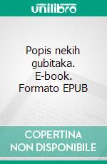 Popis nekih gubitaka. E-book. Formato EPUB ebook