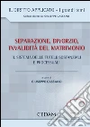 Separazione, divorzio, invalidità del matrimonio. Il sistema delle tutele sostanziali e processuali. E-book. Formato EPUB ebook di Giuseppe Cassano