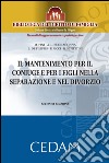 Il mantenimento per il coniuge e per i figli nella separazione e nel divorzio. Seconda edizione. E-book. Formato EPUB ebook