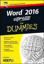 Word 2016 espresso for dummies. E-book. Formato EPUB