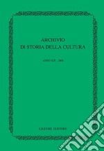 Archivio di storia della cultura: Anno XIX - 2006. E-book. Formato PDF ebook