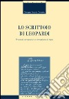 Lo scrittoio di Leopardi: Processi compositivi e formazione di tópoi. E-book. Formato PDF ebook