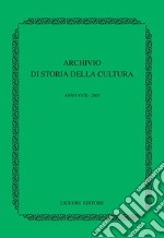 Archivio di storia della cultura: Anno XVIII - 2005. E-book. Formato PDF ebook