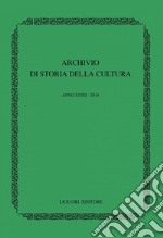 Archivio di storia della cultura. Anno XXXII - 2019. E-book. Formato PDF ebook