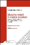 Massime notarili in materia societaria. E-book. Formato EPUB ebook