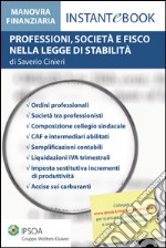 Professioni, società e fisco nella legge di stabilità. E-book. Formato PDF ebook