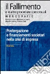 Postergazione e finanziamenti societari nella crisi di impresa. E-book. Formato EPUB ebook di Paola Vella