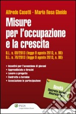 Misure per l'occupazione e la crescita. E-book. Formato EPUB ebook