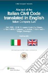 Italian civil code translated in english. Italian company law. E-book. Formato PDF ebook