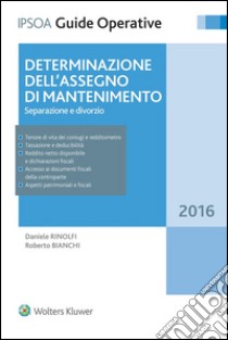 Determinazione dell'assegno di mantenimentoSeparazione e divorzio. E-book. Formato EPUB ebook di Roberto Bianchi