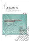 La nuova disciplina europea sul market abuse. E-book. Formato PDF ebook di Filippo Annunziata
