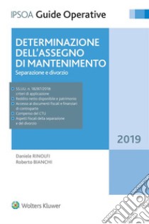 Determinazione dell'assegno di mantenimento. E-book. Formato EPUB ebook di Roberto Bianchi