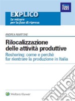 Rilocalizzazione delle attività produttive. E-book. Formato PDF ebook