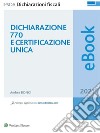Dichiarazione 770  2021 e certificazione unica. E-book. Formato PDF ebook