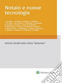 Notaio e nuove tecnologie. E-book. Formato PDF ebook