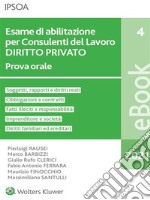 Esame di abilitazione per consulenti del lavoro - diritto privato. E-book. Formato PDF