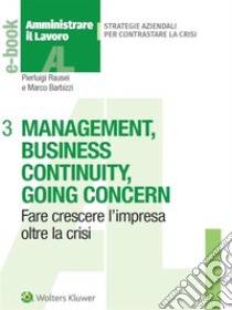 Management, business continuity, going concern. E-book. Formato PDF ebook di Pierluigi RauseiMarco Barbizzi