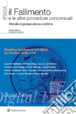 Direttiva insolvency ed effetti sul codice della crisi. E-book. Formato PDF ebook