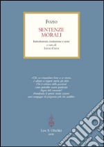 Sentenze morali.: Introduzione, traduzione e note a cura di Lucio Coco.. E-book. Formato PDF ebook