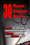 30 maximum conversion rate tips. E-book. Formato PDF ebook