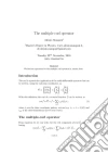 The multiple curl operator. E-book. Formato EPUB ebook