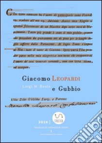 Giacomo Leopardi e Gubbio. E-book. Formato EPUB ebook di Luigi M. Reale