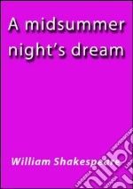 A Midsummer night's dream. E-book. Formato EPUB ebook